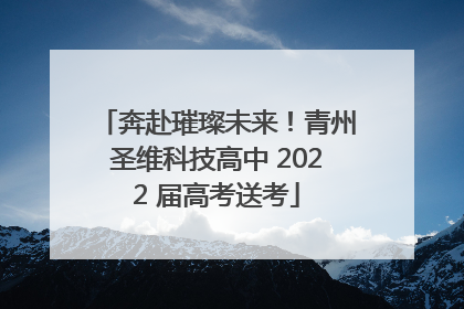 奔赴璀璨未来！青州圣维科技高中 2022 届高考送考