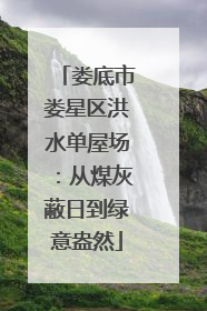 娄底市娄星区洪水单屋场：从煤灰蔽日到绿意盎然