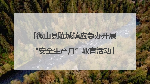微山县驩城镇应急办开展“安全生产月”教育活动