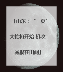 山东：“三夏”大忙将开始 机收减损在田间