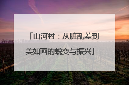 山河村：从脏乱差到美如画的蜕变与振兴