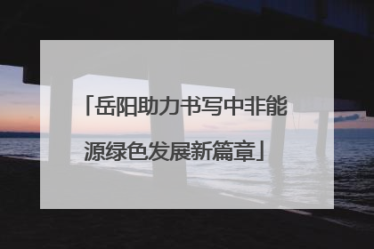 岳阳助力书写中非能源绿色发展新篇章
