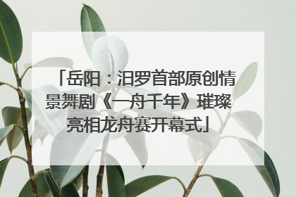 岳阳：汨罗首部原创情景舞剧《一舟千年》璀璨亮相龙舟赛开幕式