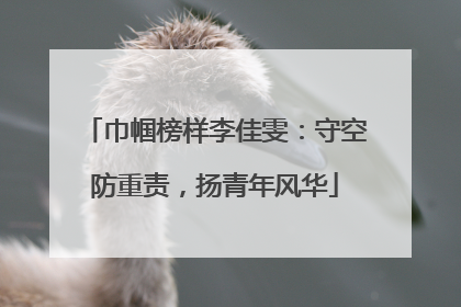 巾帼榜样李佳雯：守空防重责，扬青年风华