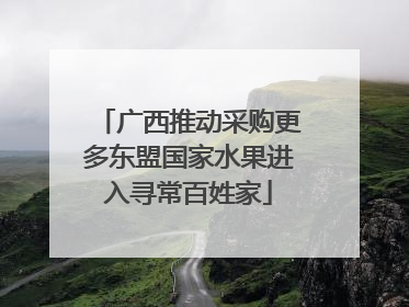 广西推动采购更多东盟国家水果进入寻常百姓家