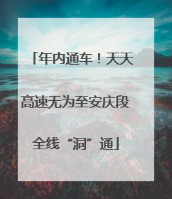 年内通车！天天高速无为至安庆段全线“洞”通