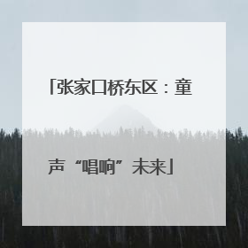 张家口桥东区：童声“唱响”未来