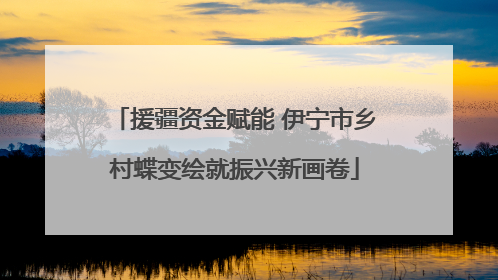 援疆资金赋能 伊宁市乡村蝶变绘就振兴新画卷