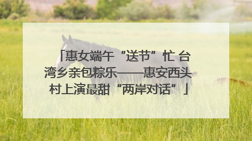 惠女端午“送节”忙 台湾乡亲包粽乐——惠安西头村上演最甜“两岸对话”