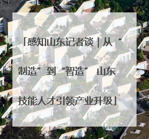 感知山东记者谈｜从“制造”到“智造” 山东技能人才引领产业升级