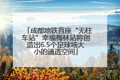 成都地铁首座“无柱车站”幸福梅林站将创造出6.5个足球场大小的通透空间
