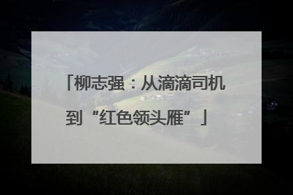 柳志强：从滴滴司机到“红色领头雁”