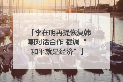 李在明再提恢复韩朝对话合作 强调“和平就是经济”