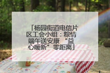 杨园街道电信片区工会小组：粽情端午送安康 “益心暖新”零距离