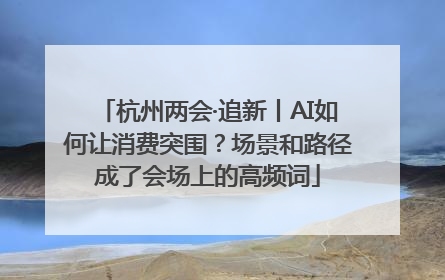 杭州两会·追新丨AI如何让消费突围？场景和路径成了会场上的高频词