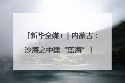 新华全媒+｜内蒙古：沙海之中建“蓝海”
