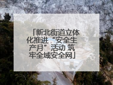 新北街道立体化推进“安全生产月”活动 筑牢全域安全网