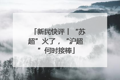 新民快评丨“苏超”火了，“沪超”何时接棒