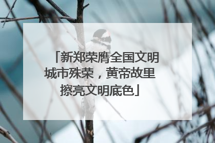 新郑荣膺全国文明城市殊荣，黄帝故里擦亮文明底色