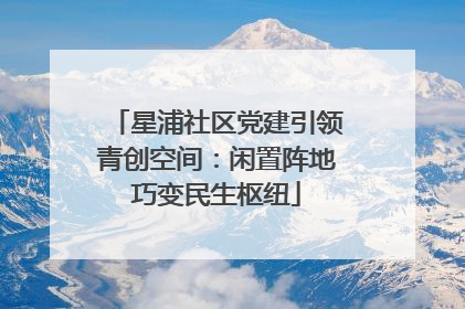 星浦社区党建引领青创空间：闲置阵地巧变民生枢纽
