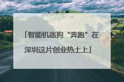 智能机器狗“奔跑”在深圳这片创业热土上