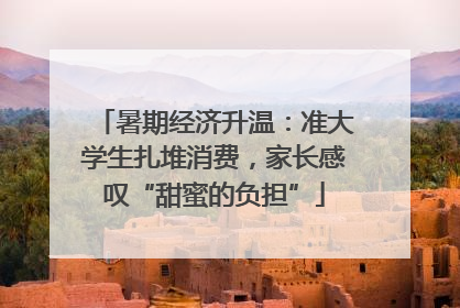 暑期经济升温：准大学生扎堆消费，家长感叹“甜蜜的负担”