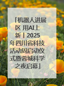 机器人进展区 用AI上新丨2025年四川省科技活动周启动仪式暨蓉城科学之夜启幕