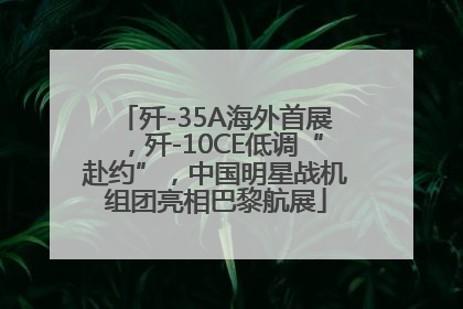 歼-35A海外首展，歼-10CE低调“赴约”，中国明星战机组团亮相巴黎航展