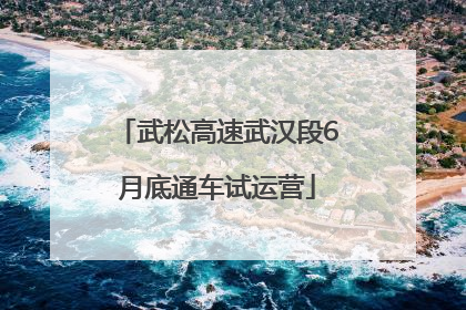 武松高速武汉段6月底通车试运营