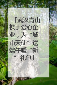 武汉青山携手爱心企业，为“城市天使”送端午暖“新”礼包