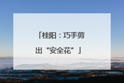 桂阳：巧手剪出“安全花”