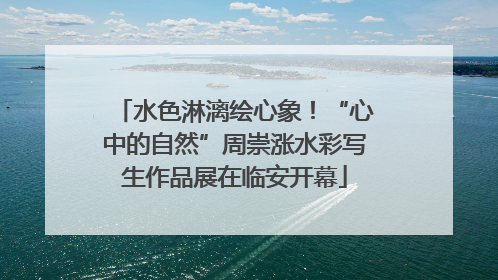 水色淋漓绘心象！“心中的自然”周崇涨水彩写生作品展在临安开幕