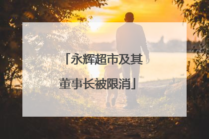永辉超市及其董事长被限消