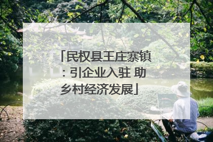 民权县王庄寨镇：引企业入驻 助乡村经济发展