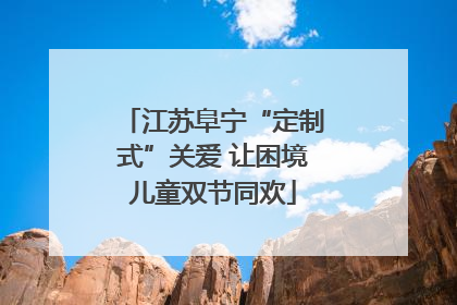 江苏阜宁“定制式”关爱 让困境儿童双节同欢