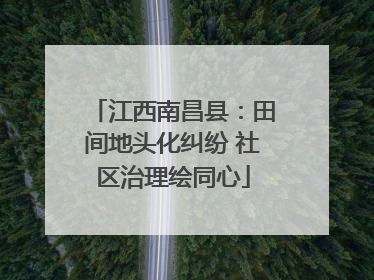 江西南昌县：田间地头化纠纷 社区治理绘同心