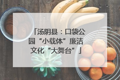 汤阴县：口袋公园“小载体”廉洁文化“大舞台”