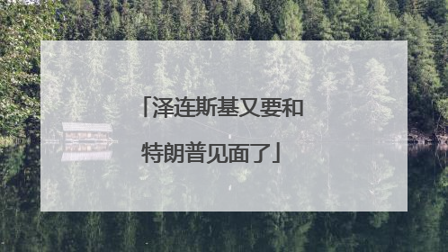 泽连斯基又要和特朗普见面了