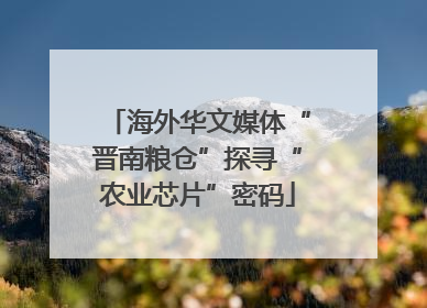 海外华文媒体“晋南粮仓”探寻“农业芯片”密码