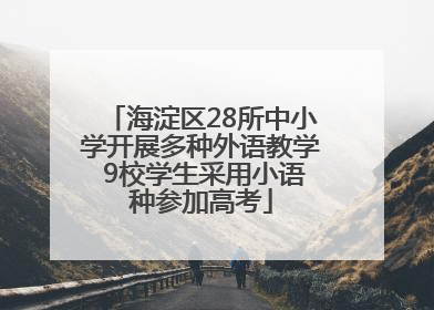 海淀区28所中小学开展多种外语教学 9校学生采用小语种参加高考