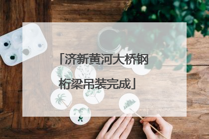 济新黄河大桥钢桁梁吊装完成