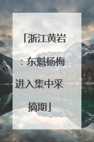 浙江黄岩：东魁杨梅进入集中采摘期