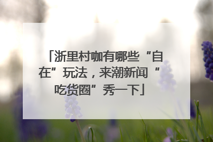 浙里村咖有哪些“自在”玩法，来潮新闻“吃货圈”秀一下