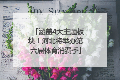 涵盖4大主题板块！河北将举办第六届体育消费季