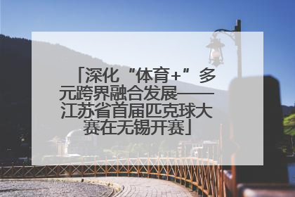 深化“体育+”多元跨界融合发展——江苏省首届匹克球大赛在无锡开赛