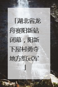 湖北省龙舟赛阳新站闭幕，阳新下屋村勇夺地方组冠军