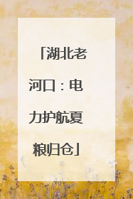 湖北老河口：电力护航夏粮归仓