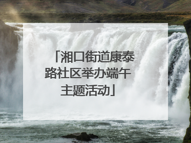 湘口街道康泰路社区举办端午主题活动