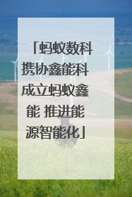 蚂蚁数科携协鑫能科成立蚂蚁鑫能 推进能源智能化
