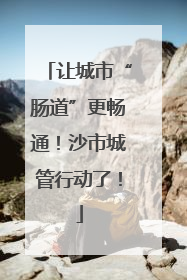 让城市“肠道”更畅通！沙市城管行动了！